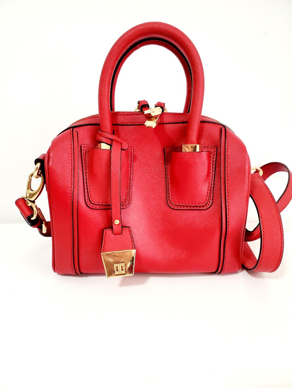 Ivanka Trump Red Mini Bag with Gold Accents